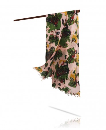 Палантин Женский W40-GRANDE.FLEUR/ROSE